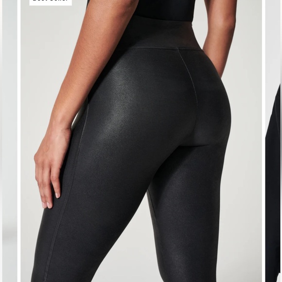 Spanx Faux Leather Leggings Size Small - Picture 12 of 12